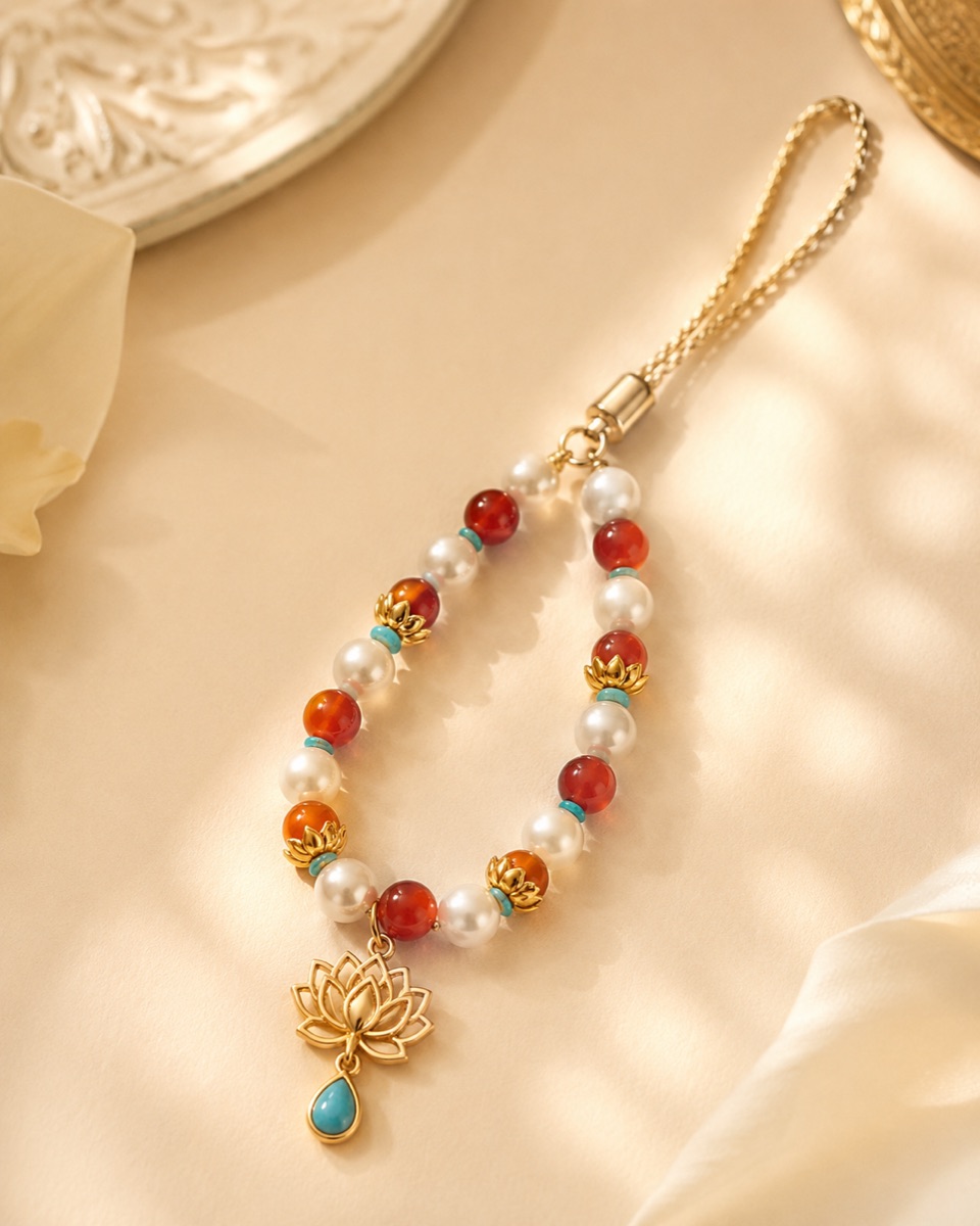 Cinnabar Cord Phone Charm view 2